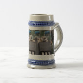 Circuit Gray/Blue 22 oz Stein Bierglas (VorderseiteRechts)