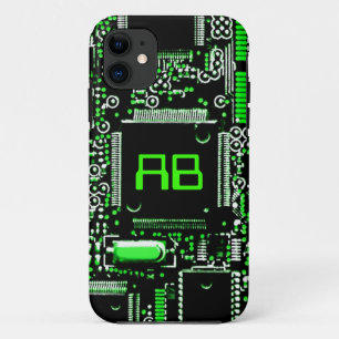 Circuit Green 2 monogramm iPhone Gehäuse Case-Mate iPhone Hülle