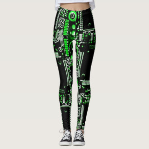 Circuit Green 2 über Leggings