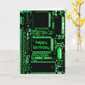 Circuit Green "Happy Birthday"-Karte Karte (Gelbe Blume)