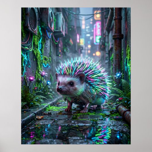 Circuit Hedgehog Alley Garden Poster (Vorne)