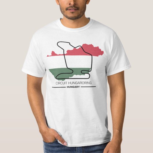 Circuit Hungaroring T-Shirt für Formel-1-Fans (Vorderseite)