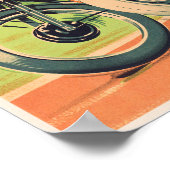 Circuit international de Pau France Vintage Poster (Ecke)