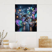 Circuit Lemur Moon Market Poster (Küche)