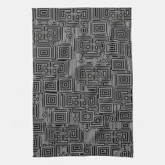 Circuit Maze Geschirrtuch (Vertikal)