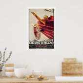 Circuit of Milan Vintage Racing Poster (Küche)