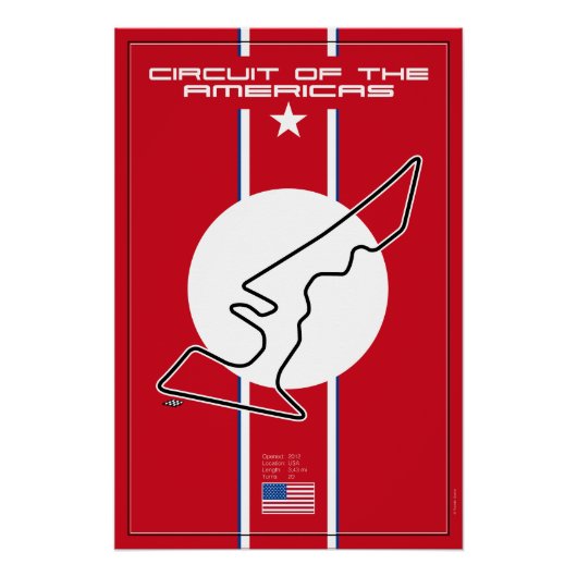 Circuit of the Americas Poster (Vorderseite)
