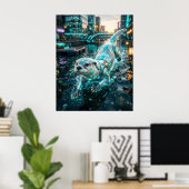 Circuit Otter Harbor Stream Poster (Heimbüro)