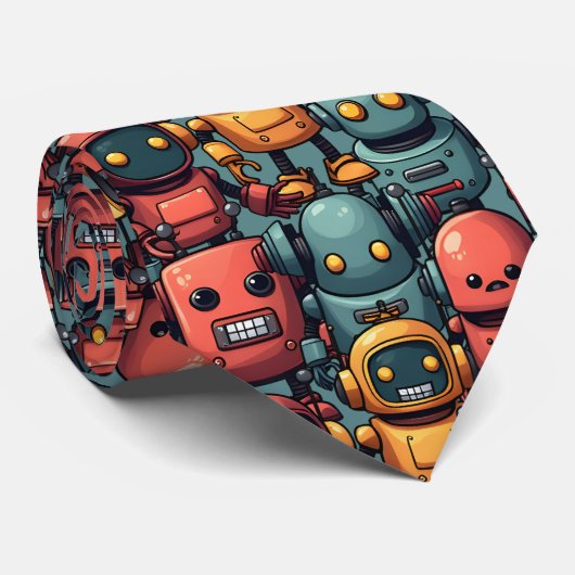 Circuit Party: The Ultimate Robot Krawatte (Gerollt)