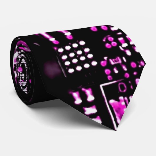Circuit Pink 2 Krawatte beidseitig (Gerollt)