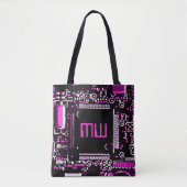 Circuit Pink 2 Monogram all over tote pink back Tasche (Vorderseite)