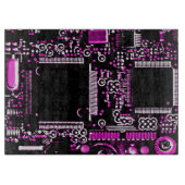 Circuit Pink 2 Schneidebrett (Vorderseite)