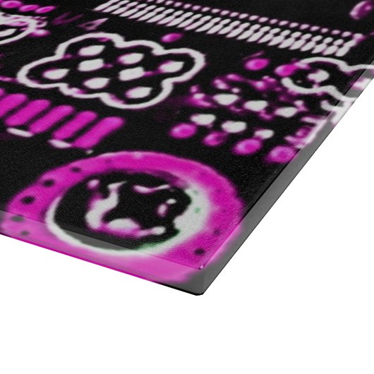 Circuit Pink 2 Schneidebrett (Ecke)