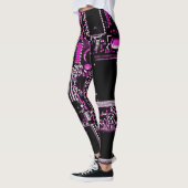 Circuit Pink 2 überall in Leggings (Links)