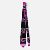 Circuit Pink Krawatte 2 Seite (Vorderseite)