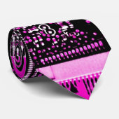Circuit Pink Krawatte 2 Seite (Gerollt)