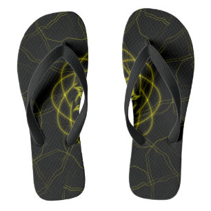 Circuit Pulse – futuristische Fraktalkunst Badesandalen