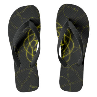Circuit Pulse – futuristische Fraktalkunst Badesandalen