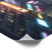 Circuit Raven Neon Tower Poster (Ecke)