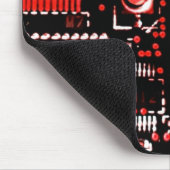 Circuit Red 2 "Dein Text"-Mouspad Mousepad (Ecke)