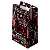 Circuit Red 2 Merry Xmas klein Kleine Geschenktüte (Vorderseite Schrägansicht)