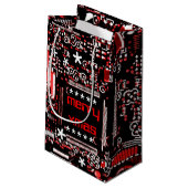Circuit Red 2 Merry Xmas klein Kleine Geschenktüte (Rückseite Schrägansicht)