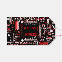 Circuit Red 2 "Merry Xmas"-Text zurück Geschenkanhänger
