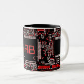 Circuit Red 2 Monogramm Tasse (VorderseiteRechts)