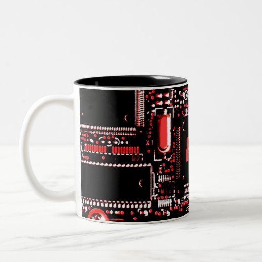 Circuit Red 2 Monogramm Tasse (Links)