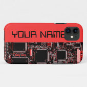 Circuit Red 2 "Name" iPhone 5 Gehäuseseite rot Case-Mate iPhone Hülle (Rückseite (Horizontal))