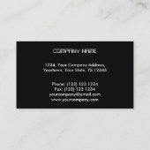 Circuit Red 2 Visitenkartenvorlage Visitenkarte (Rückseite)