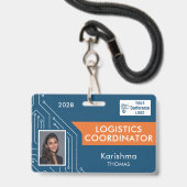 Circuit Tech Summit Coordinator Photo ID Badge Ausweis (Vorderseite mit Schlüsselband)