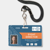 Circuit Technology Event Director Photo ID Badge Ausweis (Vorderseite mit Lanyard)