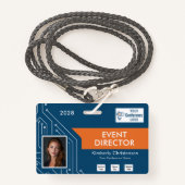Circuit Technology Event Director Photo ID Badge Ausweis (Vorderseite mit Schlüsselband)