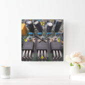 Circuit-Uhr Quadratische Wanduhr (Zuhause)