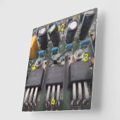 Circuit-Uhr Quadratische Wanduhr (Winkel)