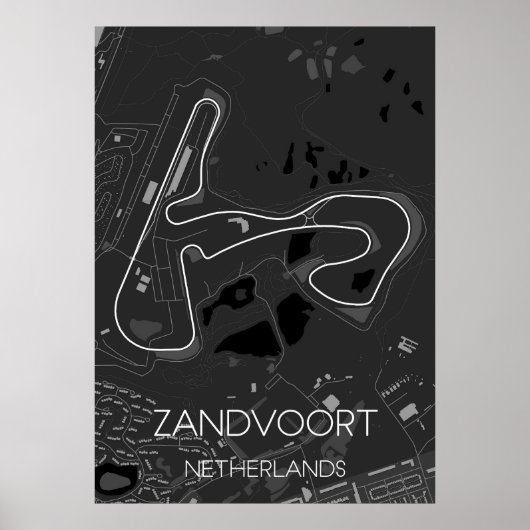 Circuit Zandvoort Niederlande Poster (Vorne)