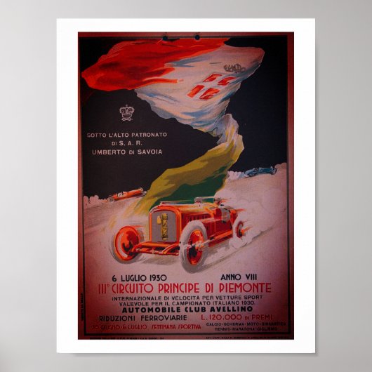 Circuito Avellino - Vintage Poster von 1930 (Vorne)