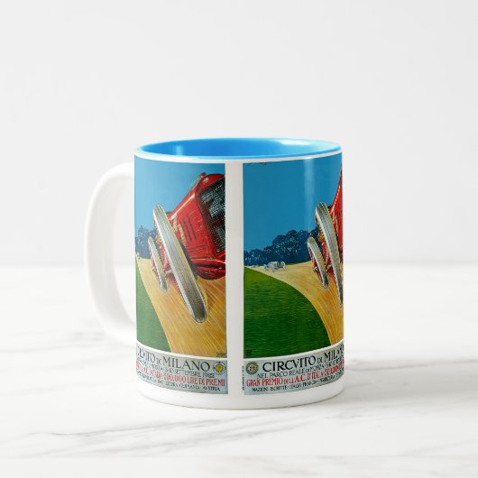 Circuito Di Mailand Zweifarbige Tasse (Vorderseite Links)