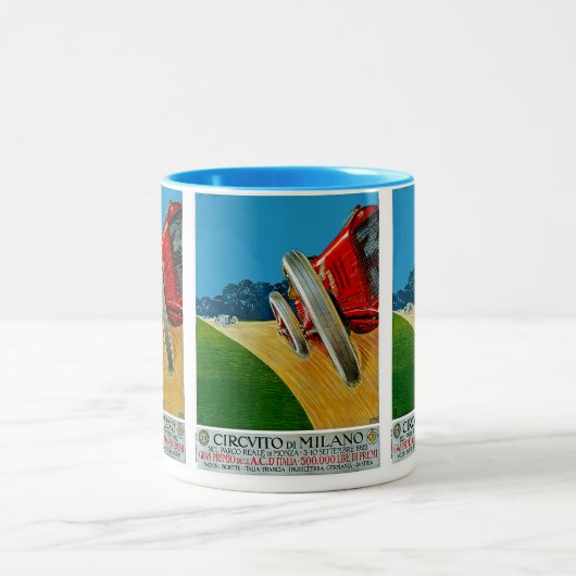 Circuito Di Mailand Zweifarbige Tasse (Mittel)