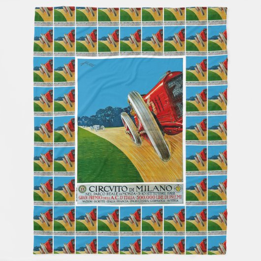 Circuito di Milano Fleecedecke (Vorderseite)