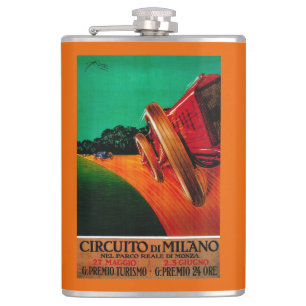 Circuito Di Milano Vintage Poster Europa Flachmann