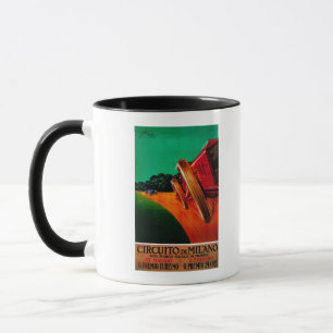 Circuito Di Milano Vintage Poster Europa Tasse