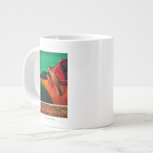 Circuito Di Milano Vintages Poster Europa Jumbo-Tasse (Vorderseite Links)