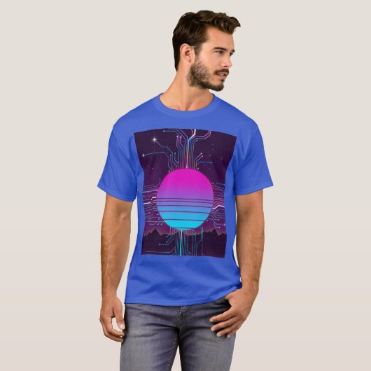 Circuits of the Sun Vaporwave T-Shirt (Vorne ganz)