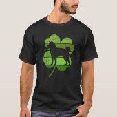 Circular Akita Irish Shamrock Dog St Patrick's Day T-Shirt (Vorderseite)