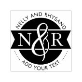 Circular Associate Initials & Amperand Business Permastempel (Design)