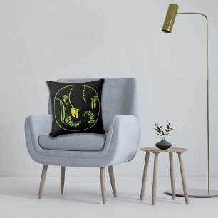 CIRCULAR BLUME Design Kowhai Kissen