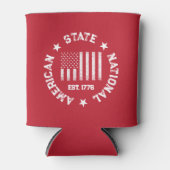 Circular Briefmarke American Staat National Est 17 Dosenkühler (Vorderseite)