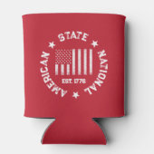 Circular Briefmarke American Staat National Est 17 Dosenkühler (Rückseite)